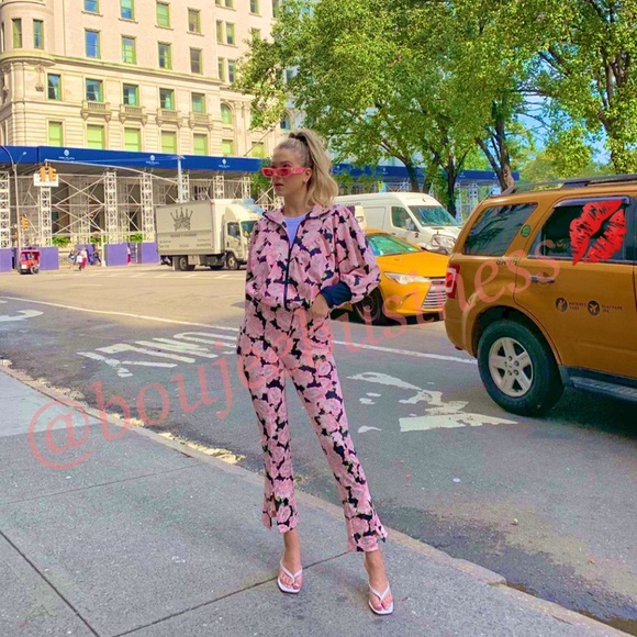 ZARA Floral Print Bomber Jacket - Picture 6 of 8